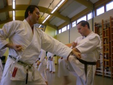 2008 - Senior class at Sugasawa Sensei's course at Shikukai Chelmsford. Doug and Daryl.