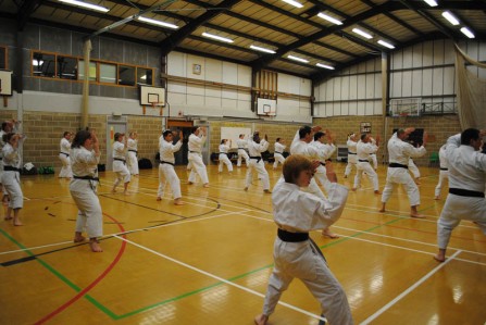 2011 - . Colchester, kata practice with Sugasawa Sensei.