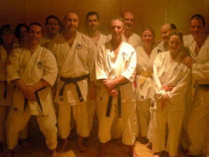 2010 - A bunch of sweaty but happy Shikukai Chelmsford regulars at the end of a very intense special winter training session.