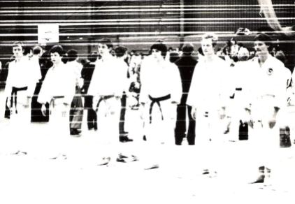 Open competition team event Peterlee 1980. Leeds YMCA team.