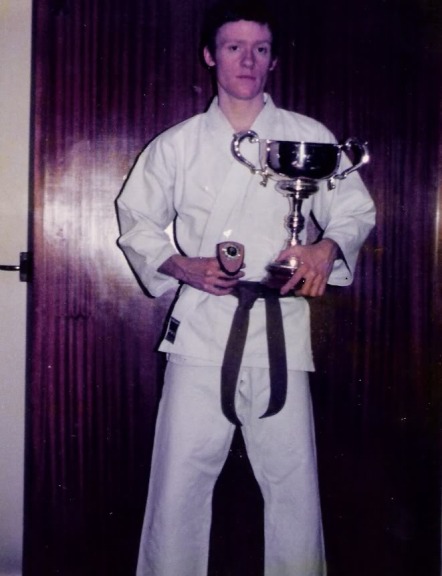Tim Shaw as 1st kyu 1977.