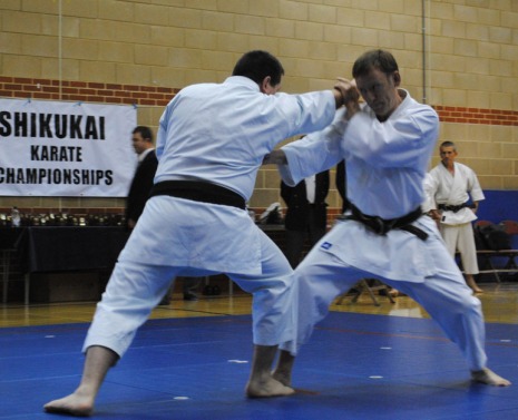 2012 - Shikukai Chelmsford instructors Steve Thain & Tim Shaw demonstrate at the Shikukai Championships.