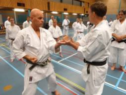 Tim Shaw Sensei teaching Seishan in Holland.